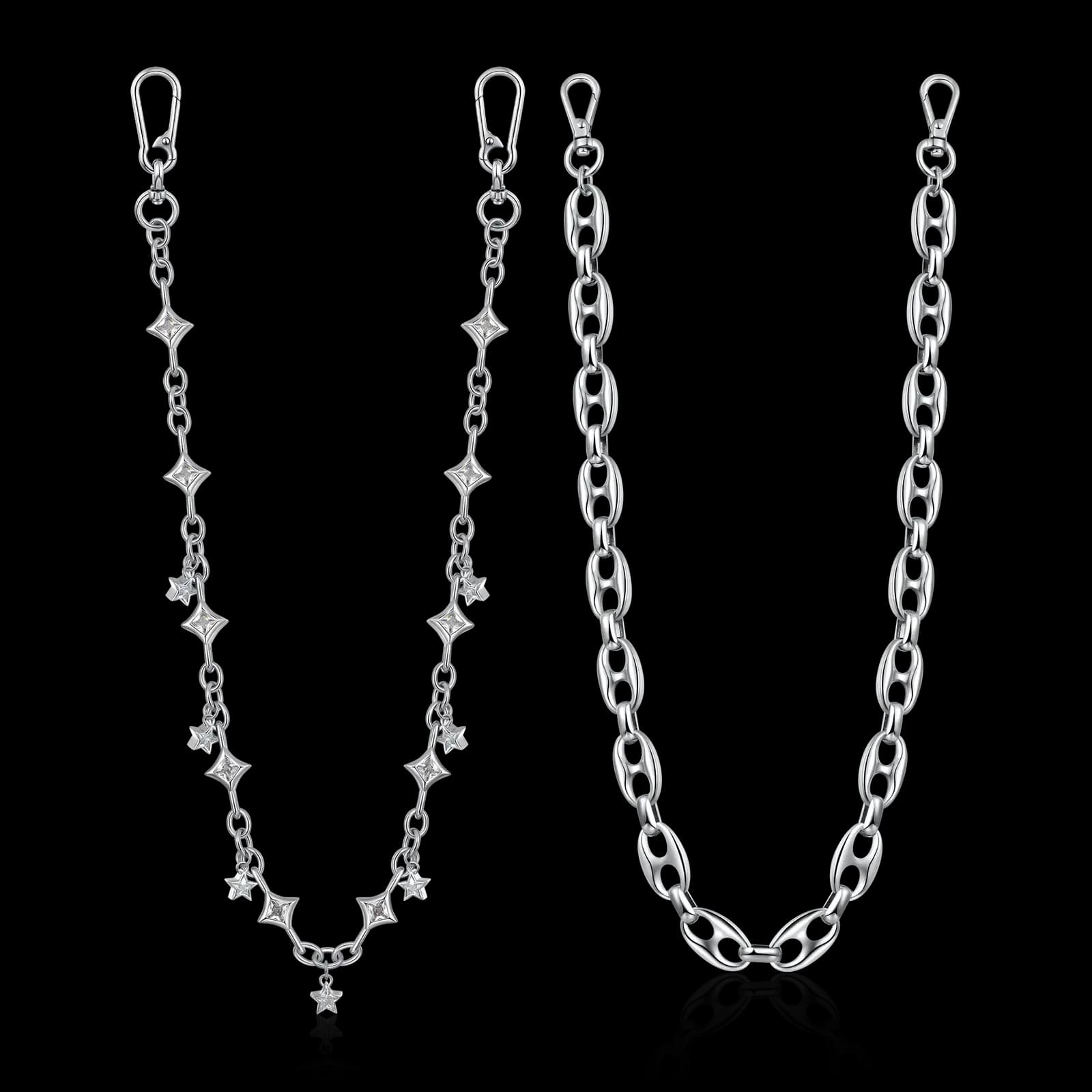 Stellar Allure and G-link wallet chain bundle in 22 and 20 inch lengths